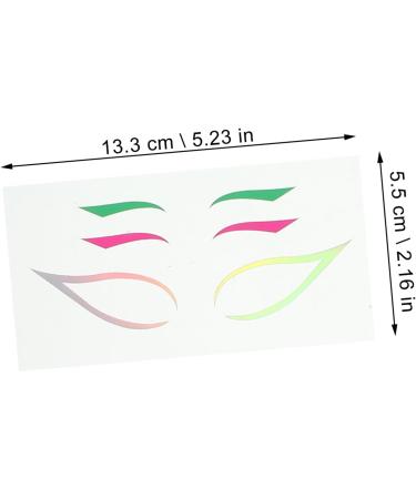 Hemoton 4Sets Paper stickers Colorful Eyeliner Sticker Creative Eyeliner Sticker 1 count (Pack of 1) Colorful - Buy Online on GoSupps.com
