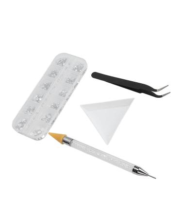AB Nail Art Rhinestones Create Nail Styles Nail Art Decorations with Tweezer Double Headed Dotting Pen for Women for Mobile Phone Shell for Nail Art