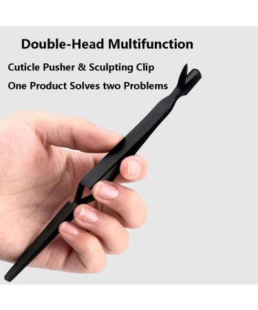 Nail Pincher Stainless Steel Nail Art C-Curve Pincher Cuticle Cutter Pusher False Nail Shaping Tweezers Multifunctional Nail Pincher Tweezers Tool for DIY Household Silver - Buy Online on GoSupps.com