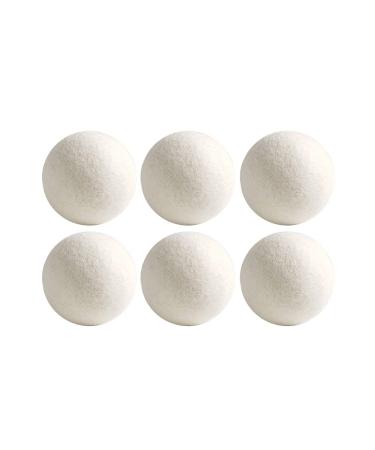6pcs Wool Dryer Balls Laundry Drying Ball Wear-resistant 4/7cm Drying Fabric Softener Ball Energy Saving Antistatic Fabric Softner Reducing Wrinkles and Resuable for Home Hotel Supplies
