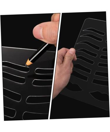 Didiseaon Eyebrow Stencil Plate Brow Template Lip Stencil Brow Practicing Tool Eyebrow Shape - Buy Online on GoSupps.com
