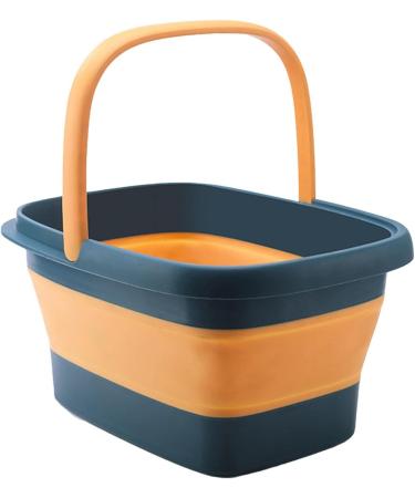 Foot Soaking Bath Basin Collapsible Foot Bath Basin/Foldable Large Foot Bucket Foot Soak Tub for Pedicure Home SPA Treatment Men Deep Blue - Buy Online on GoSupps.com