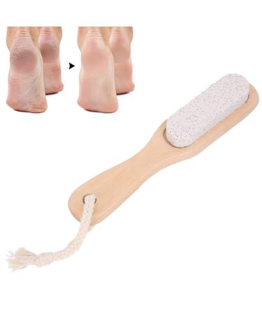 Footstone file - footfish corneal removal Bimsstein Foot pedicure tool wood pedicure footwear with handle foot pedicure tool for feet hands and body peeling