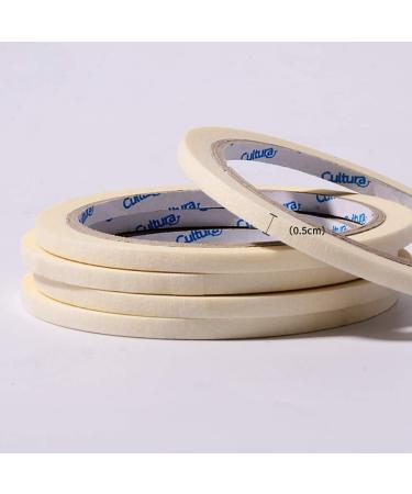 GSHLLO 5 PCS Adhesive Nail Art Guide Tapes Stickers - Nail Striping Line Tape 0.5cm - Buy Online on GoSupps.com