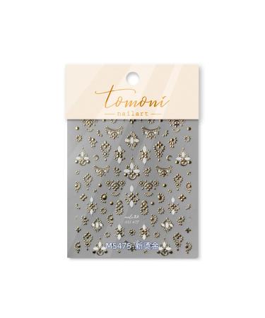 Gold Nail Art Stickers - Luxury 3D Bronzing Totem Decals for DIY Manicure | Self-Adhesive Flower Designs for Women & Girls - Buy Online on GoSupps.com
