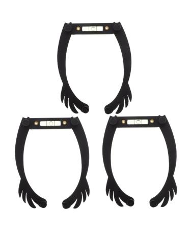 FOMIYES 3pcs White Outfit Eye Brow Shaping Kit Eyebrow Mapping Kit Suite Eyebrow Trimming Eyebrow Line