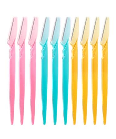 Pack of 10 Eyebrow Razors Facial Ergonomic Handle Household Supplies Scraper Makeup Beauty Tool Cover