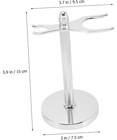 Minkissy Universal Aluminum Alloy Razor Holder Stand | Shaving Sets Organizer for Men | Durable Shaver & Brush Stand | Ideal Gift for Hair Removal - Buy Online on GoSupps.com
