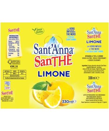 Italian Gourmet E.R. Sant'Anna Santh al Limone Pack of 12 disposable 330ml PET bottles + 400g Italian Gourmet Polpa di Pomodoro box - Buy Online on GoSupps.com