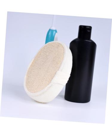 STOBAZA Natural Loofah Bath Sponges - 4 Pcs Exfoliating Shower Sponge Set for Smooth Skin | Beige Esponja para Ba arse - Buy Online on GoSupps.com