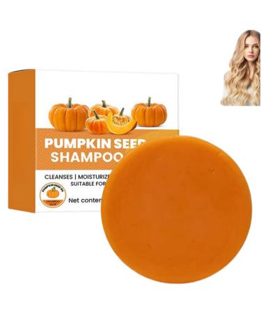 Savon solide pour la croissance des cheveux la citrouille shampoing l'huile de p pins de citrouille savon et revitalisant pour le shampoing la citrouille convient tous les types de cheveux