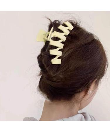 Hair Claw Clips-Nonslip Large Matte Claw Clip Strong Hold Hair Clips Suitable for Women Girls Strong Hold Clips for Thick Thin Hair Fashion Hair Styling Accessories(Black beige dark coffee navy blue) - Buy Online on GoSupps.com