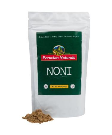 Peruvian Naturals Noni Powder 300g (10.6 oz), Raw, Vegan, Non-GMO Noni Fruit Powder from Perus Rainforest for Supplements, Smoothies, Cooking, Recipes, Desserts, Baking