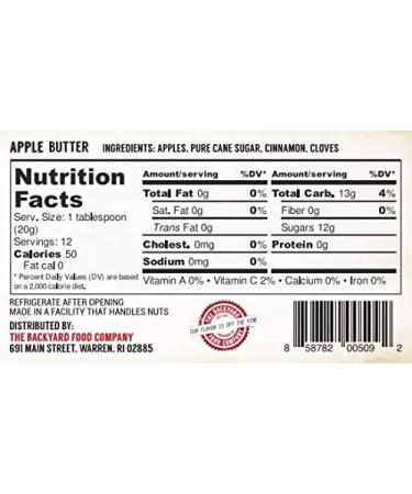 Backyard Food Co. Apple Butter - 8.5 oz Jar - Buy Online on GoSupps.com