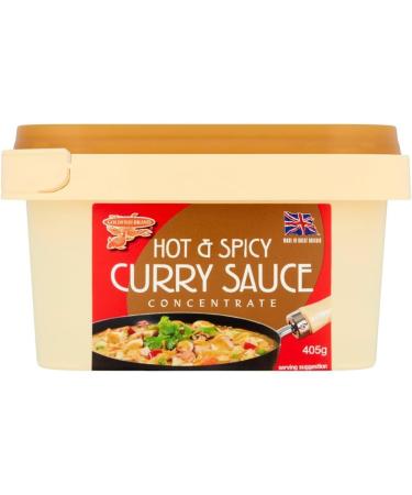 Goldfish Chinese Takeaway Curry Sauce Paste Concentrate 405g HOT and Spicy (Box of 4 Tubs) - Buy Online on GoSupps.com