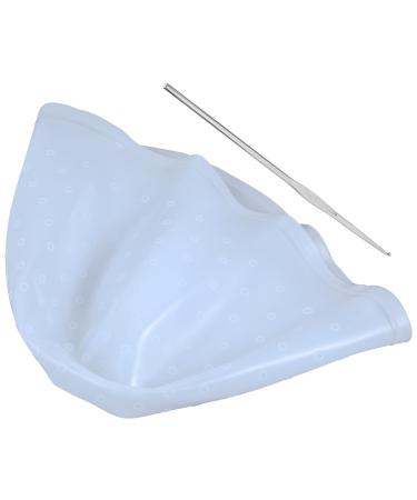 CLISPEED Bonnet de Teinture Silicone R utilisable 1 Taille Unique lastique Professionnel Salon Coiffure pour M ches Cheveux avec Crochet et Aiguille Perfor e Couleur Al atoire