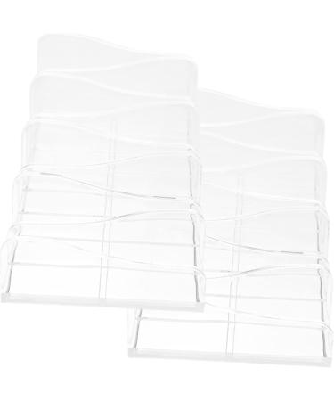 Lurrose 4 pcs Acrylic Organizer Lipstick Eyeshadow Desktop Lipsticks Contour Stand Display Clear Cosmetics Transparentx2pcs 17.2X8.5X5.3CMx2pcs - Buy Online on GoSupps.com