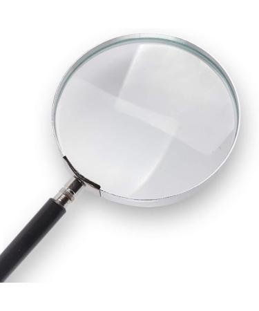Extra Large Handheld Magnifying Glass with Light - Lens - Best Jumbo Size Illuminated Reading Magnifier for Books Newspapers Maps Coins Jewelry Hobbies & Crafts - Buy Online on GoSupps.com