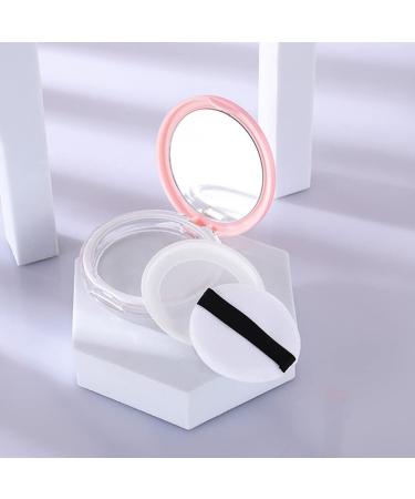 SHERCHPRY 2 Sets Powder Puff Storage Box | Cosmetic Powder Case with Sifter Lids for Loose Powder & Makeup | Travel-Friendly Compact in Pink & Silver - Buy Online on GoSupps.com