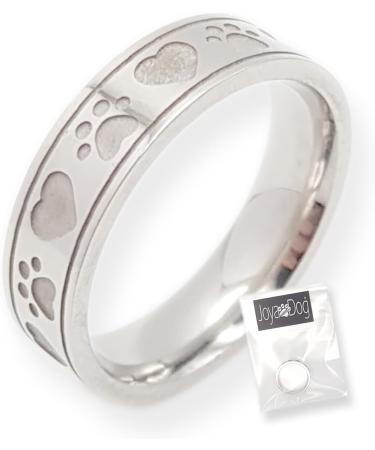 Heart Dog Paw & Cat Paw Ring for Women - 6mm Wide Rounded Inside | International Shipping - Buy Online on GoSupps.com
