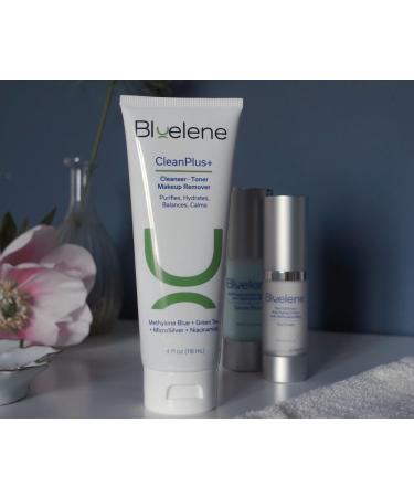 CleanPlus Cleanser/Toner/Makeup Remover with Methylene Blue Niacinamide & MicroSilver - Premium Skin Care for All Skin Types | International Shipping Available - Buy Online on GoSupps.com