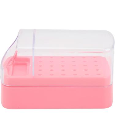 Nail Drill Bit Cleaning Brush Holder Portable 30 Hole Nail Drill Bit Holder Dustproof Space Saving for Nail Salon (Pink) - Buy Online on GoSupps.com