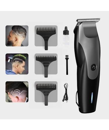 Hair Clippers for Men USB Electric Hair Clippers Men Rechargeable Cordless Close Cutting T-Blade Hair Trimmer with 3 Combs Black Set - Buy Online on GoSupps.com