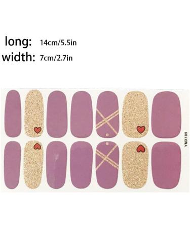 dijiusidy Nail Art Stickers Self-Adhesive Fingernail Decal with Strap Glue DIY Art Decor Full Cover Manicure Kits for Women Girls YMX189 - Buy Online on GoSupps.com