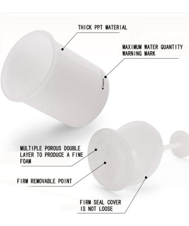 Facial Wash Tool Face Cleanser Foamer Makeup Wash Bubble Maker Travel Household Rich Foam Maker Cup White - Buy Online on GoSupps.com