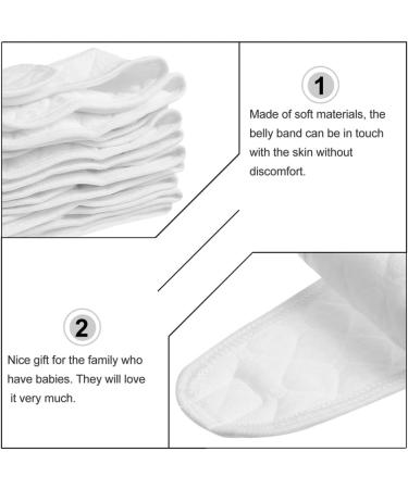 Healeved 8 Pcs Baby Belly Button Band - Infant Umbilical Cord Belt for Hernia Care and Navel Truss - Cotton Belly Binder for Newborn - 0-12 Months - Buy Online on GoSupps.com