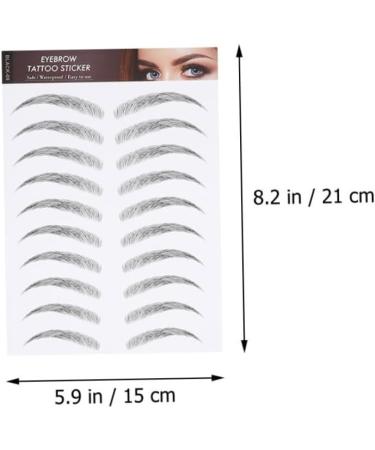 Outanaya 6 Sheets Tint for Eyebrows Black Makeup Brow Sticker False Eyebrows for Men Black Sticker - Buy Online on GoSupps.com