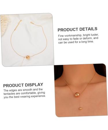 Anneome Ball Clavicle Chain Necklace Decor Locket Girl Neck Pendant Neck Jewelry Miss Alloy Accessories - Buy Online on GoSupps.com