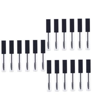 Beavorty 18 pcs eyelash mascara clear plastic containers mascara clear empty mascara container empty nail mediumx3pcs As Shownx3pcs
