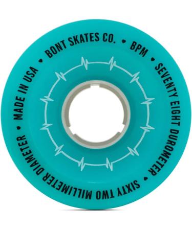 Bont Skates BPM Quad Roller Skate Outdoor Wheels - 62x35mm 78A - Made in USA - Gamma Blue - Buy Online on GoSupps.com