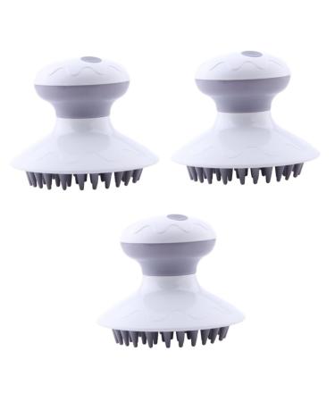 TOVINANNA 3 STK Electric shampoo-brush hair washing brush made of silicone scalp massager made of silicone scalp brush to wash hair.