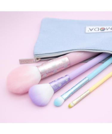 MODA Royal & Langnickel 5pc Posh Pastel Face Makeup Brush Kit - Complete Set with Pouch Blush Highlighter Shader & Lip Brushes - Multi-Color for Flawless Looks - Buy Online on GoSupps.com