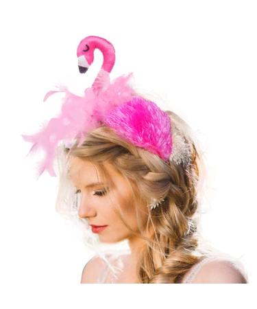 Flamingo Headband: Cute Pink Feather Party Head Bopper for Girls, Teens, Women - Buy Online on GoSupps.com