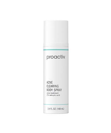 Proactiv Acne Clearing Salicylic Acid Body Spray Multi-directional Mist for Back Chest Shoulders After Gym or Sweat Formulated for Acne-prone Skin 3.4 Fl Oz
