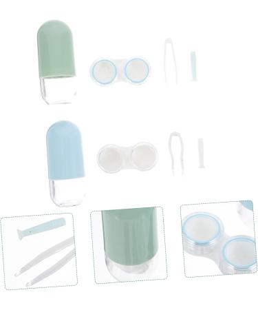 Healeved 8 STK Travel Contact Lens Case - Portable Contact Lens Holder & Twizzer for Beauty Lenses - Durable Container with Box for Eyes - Buy Online on GoSupps.com