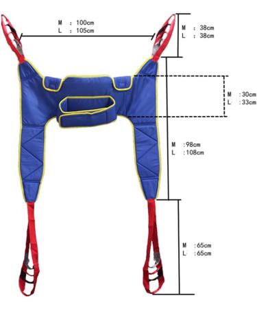 Medical Sling Patient Aid Sit to Stand Walking Sling Transfer Strap Toileting Sling Patient Lifter Secure Rehabilitation Gait Trainer with Commode Opening L - Buy Online on GoSupps.com