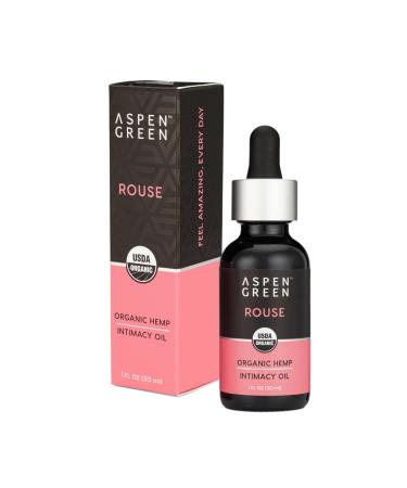 Aspen Green Rouse Intimacy Oil - USDA Certified Organic Hemp Body Oil for Intimacy - Topical Arousal Oil for Intimate Areas - Intimate Oil to Stimulate Maximum Pleasure for Women