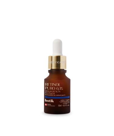 O BOTICARIO O Botic rio Botik High Potency Facial Serum with Pure Retinol 0.3% Increases Skin Firmness in 2 Weeks and Reduces Wrinkles Vegan 15ml