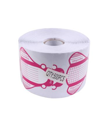 Beautyleader 500Pcs/Roll Nail Form, Nail Art Guide Stickers for Acrylic UV Gel Nail Tips Manicure Extension Tool (Red) - Buy Online on GoSupps.com