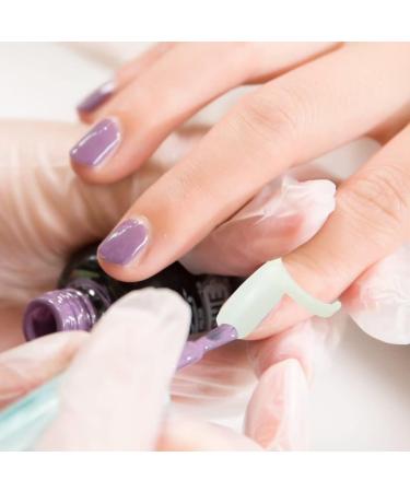 200 Pcs Nail Display Tips Manicure Art Practice Tool - Natural Color Nail Polish Display Rings for Beginners - Buy Online on GoSupps.com