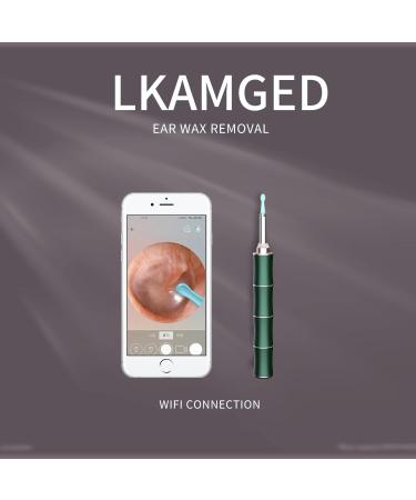 Ear Wax Removal Ear Cleaner Camera - 6 LED Lights, Ear Cleaning Kit for iPhone, iPad, Android - Green - Buy Online on GoSupps.com