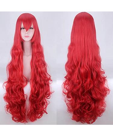 Shop 110cm Houseki No Kuni Padparadscha Red Wig Long Curly Wavy Cosplay Hair | Heat Resistant Synthetic + Free Wig Cap - Buy Online on GoSupps.com