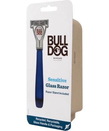 Bulldog Sensitive Glass Razor - Blue | Gentle Shaving for Sensitive Skin - Buy Online on GoSupps.com