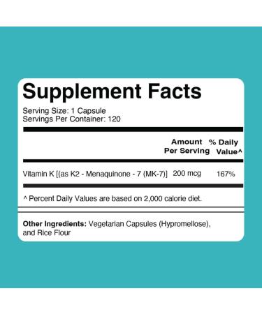 Divine Health Dr. Colbert MD Super K2 MK-7 | Vitamin K2 | 200mcg | 30 Day Supply | 120 Capsules - Buy Online on GoSupps.com