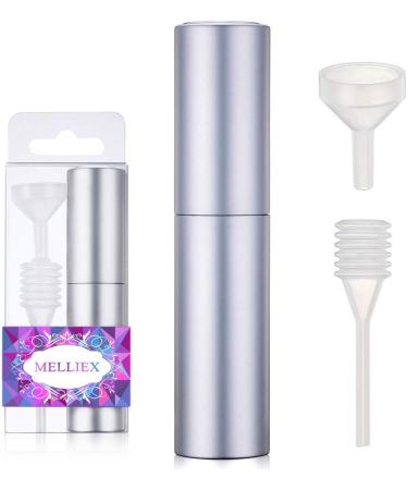 Perfume Atomizer Refillable Empty Travel Perfume Atomizer Twist-Up Pocket Atomizer 10ml (Silver) - Buy Online on GoSupps.com