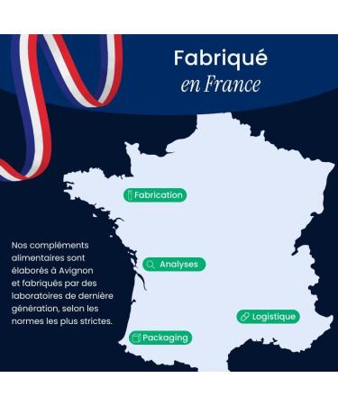 NaturAvignon Laboratory Magnesium Bisglycinate + Taurine + Vitamin B6 | High Absorption Superior to Marine Magnesium | Nervous & Physical Fatigue Stress | Made in France | 60 Capsules (1 Month) - Buy Online on GoSupps.com